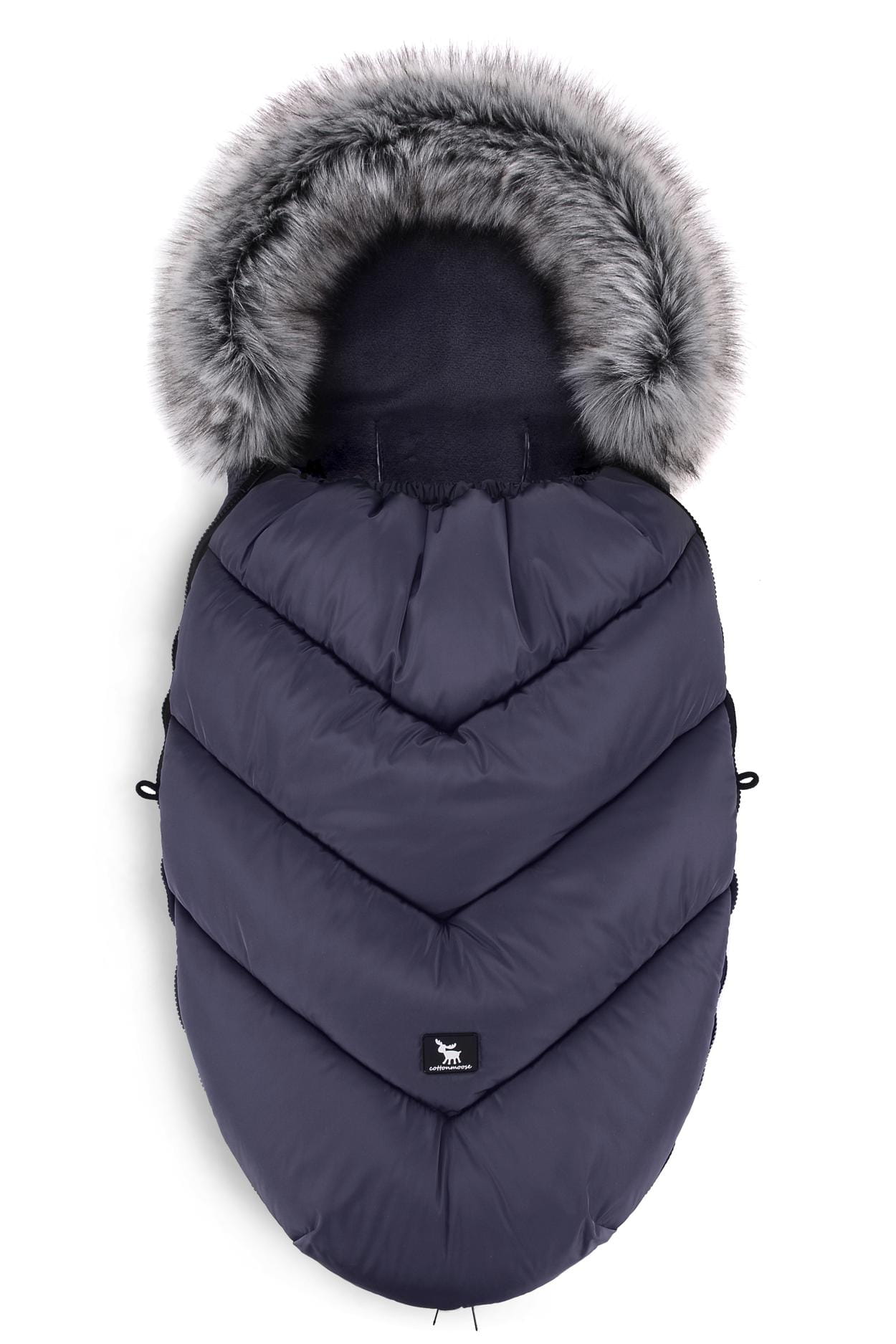E-shop Cottonmoose fusak do kočíka MOOSE YUKON, tm.šedý