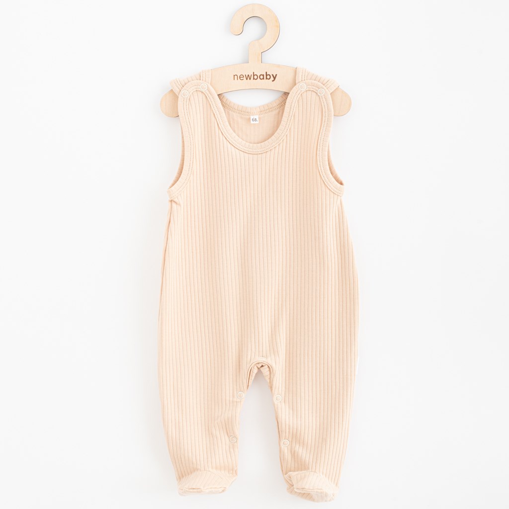 E-shop Dojčenské bavlnené dupačky New Baby Practical béžová, 74 (6-9m) - 53309