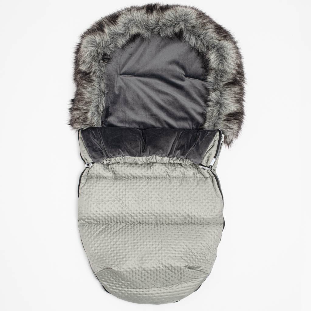 E-shop Zimný fusak New Baby Lux Fleece grey - 53455