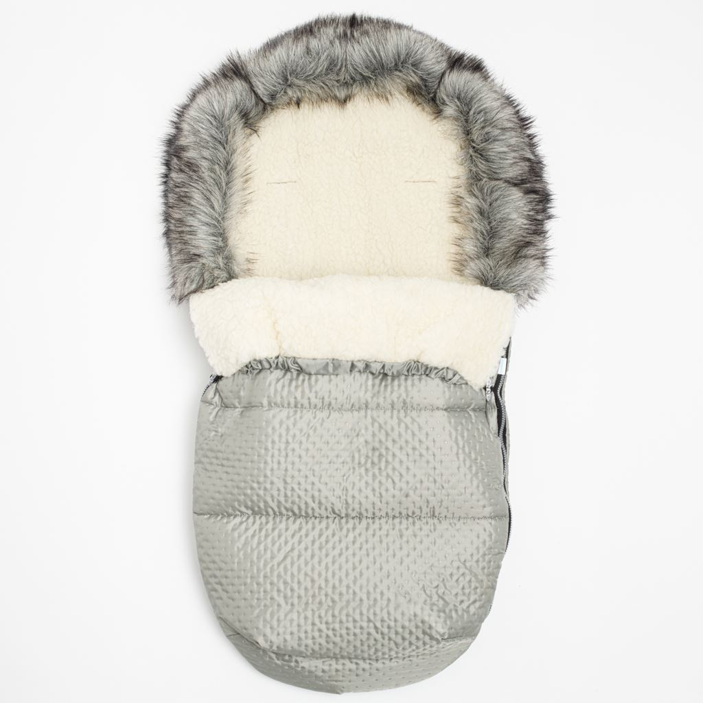 E-shop Zimný fusak New Baby Lux Wool grey - 53457
