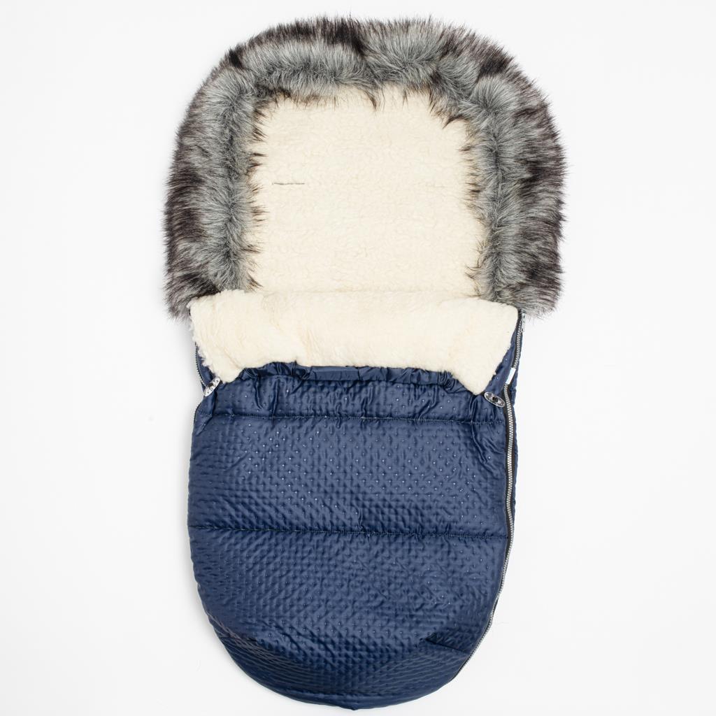 E-shop Zimný fusak New Baby Lux Wool blue - 53458