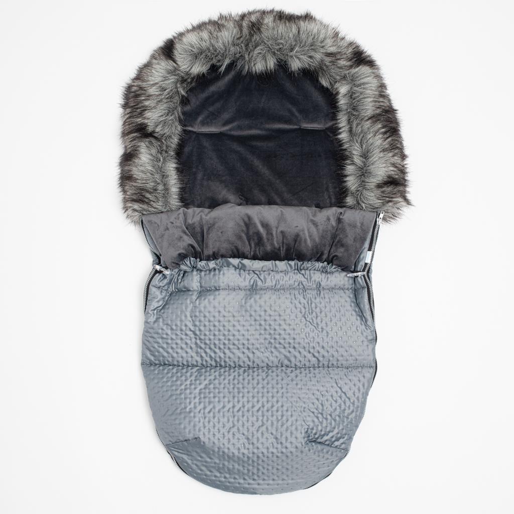 E-shop Zimný fusak New Baby Lux Fleece graphite - 53469