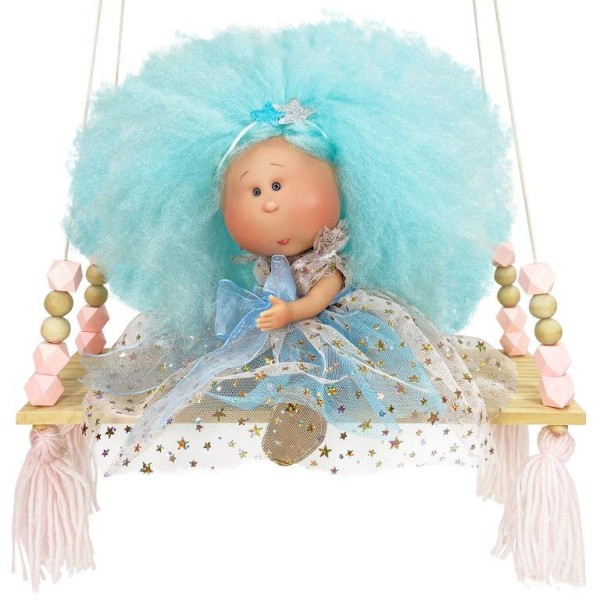 E-shop Nines d´Onil voňavá bábika MIA COTTON CANDY 30cm, blue
