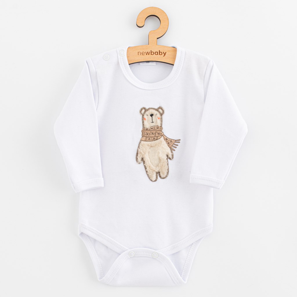 E-shop Dojčenské body s dlhým rukávom New Baby Polar Bear, 80 (9-12m) - 53295