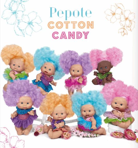 E-shop Nines d´Onil voňavá bábika Pepote Cotton Candy 26cm MIX