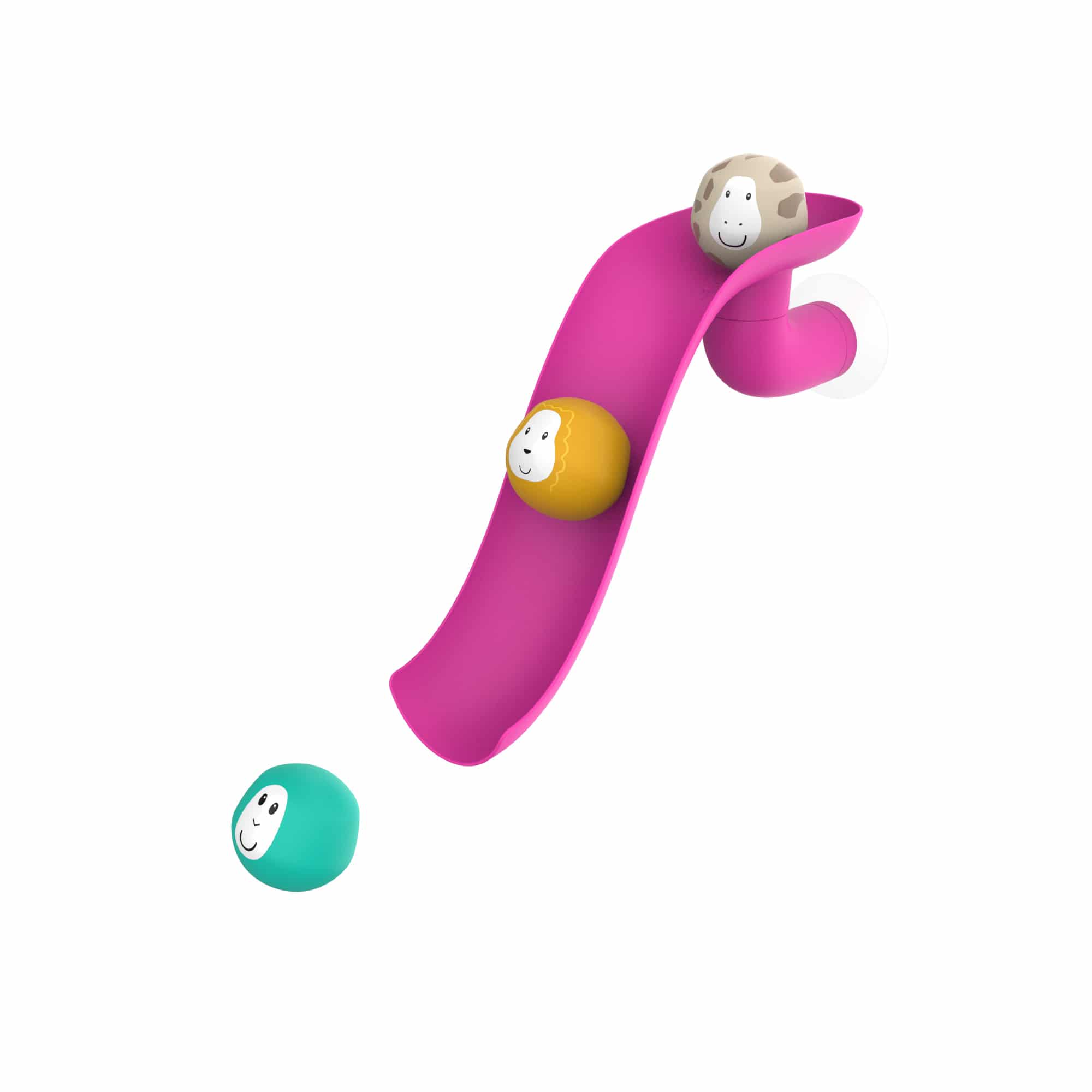 E-shop SET ŠMYKĽAVKY A LOPTIČIEK DO VODY MATCHSTICK MONKEY PINK