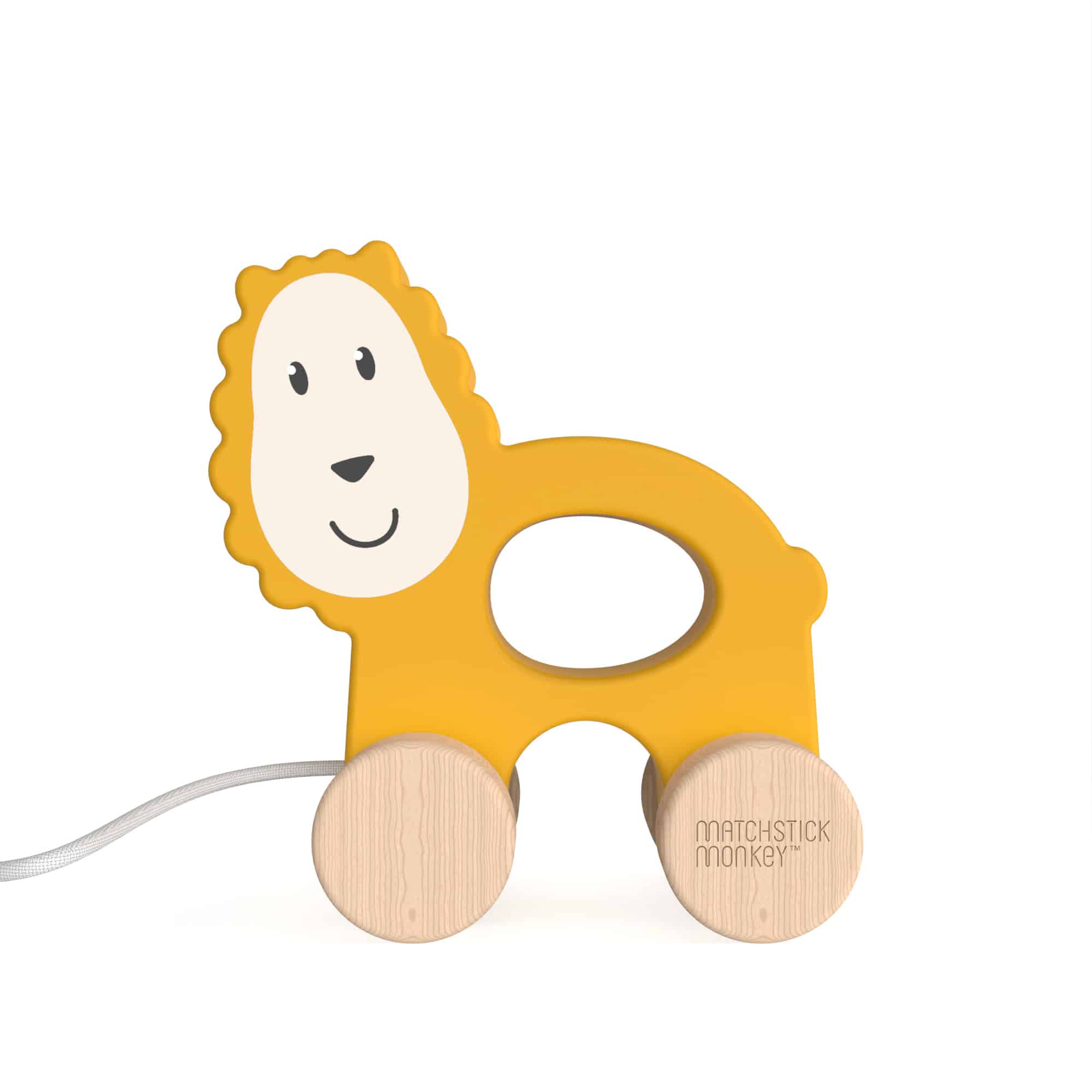 E-shop DREVENÁ ŤAHACIA HRAČKA MATCHSTICK MONKEY LEV