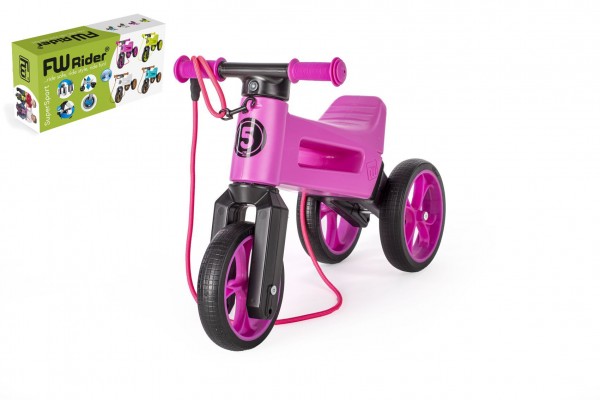 Teddies Odrážadlo FUNNY WHEELS Rider SuperSport 2v1 (v krabici) farba:fialová
