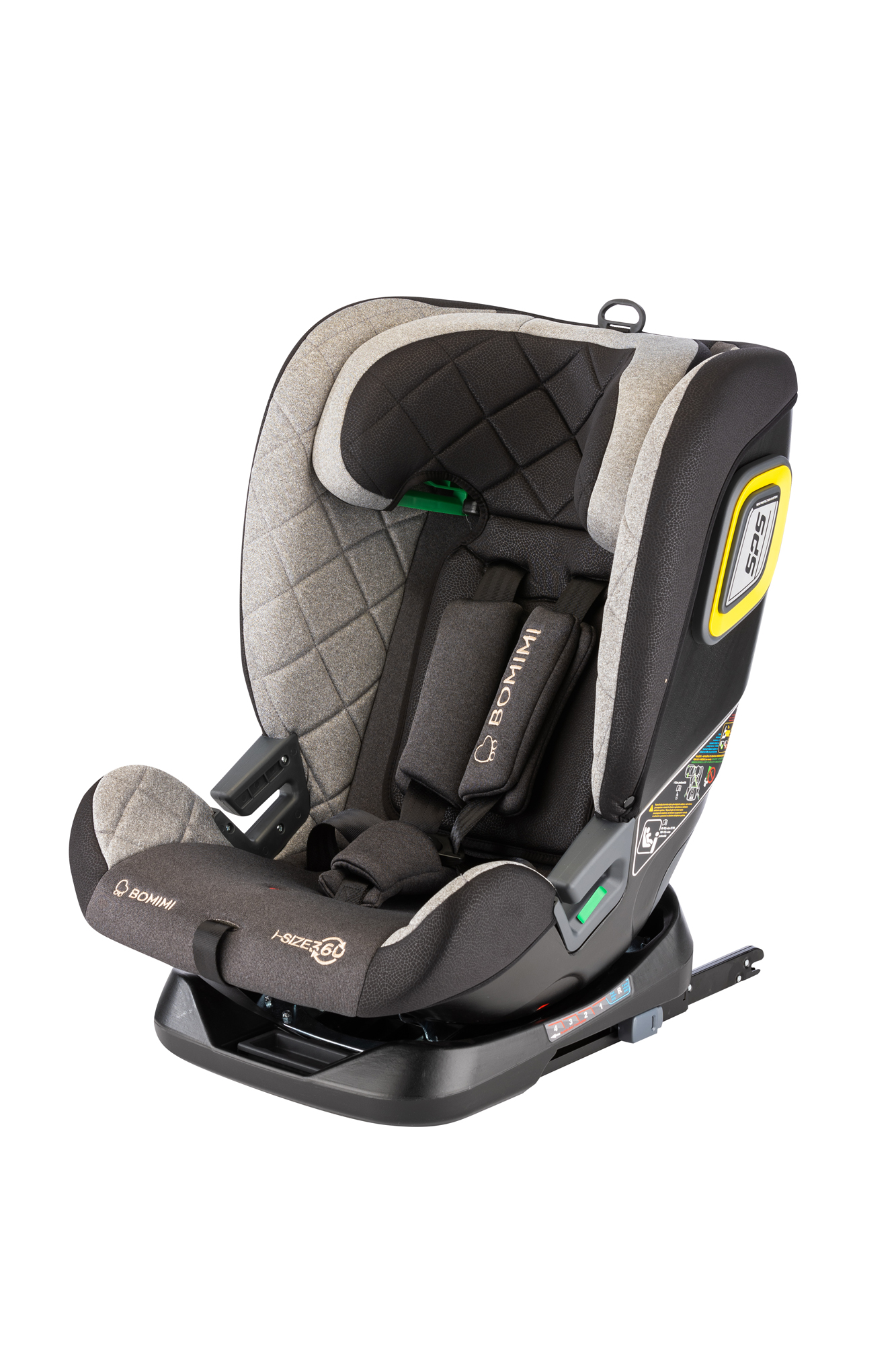 E-shop Bomimi autosedačka IDEAfix i-size 360° 40-150, metalic melange