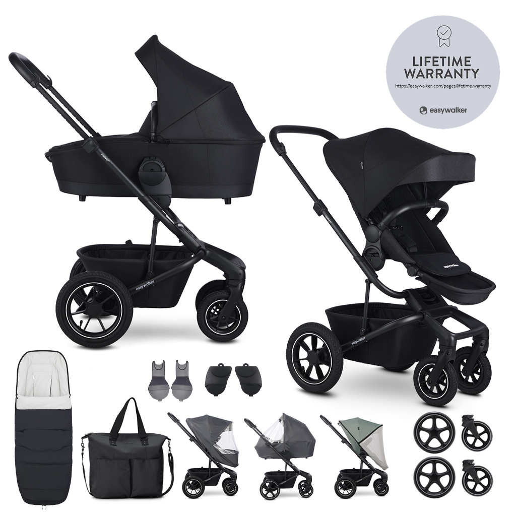 E-shop EASYWALKER Kočík kombinovaný Harvey⁵ Midnight Black XXL AIR