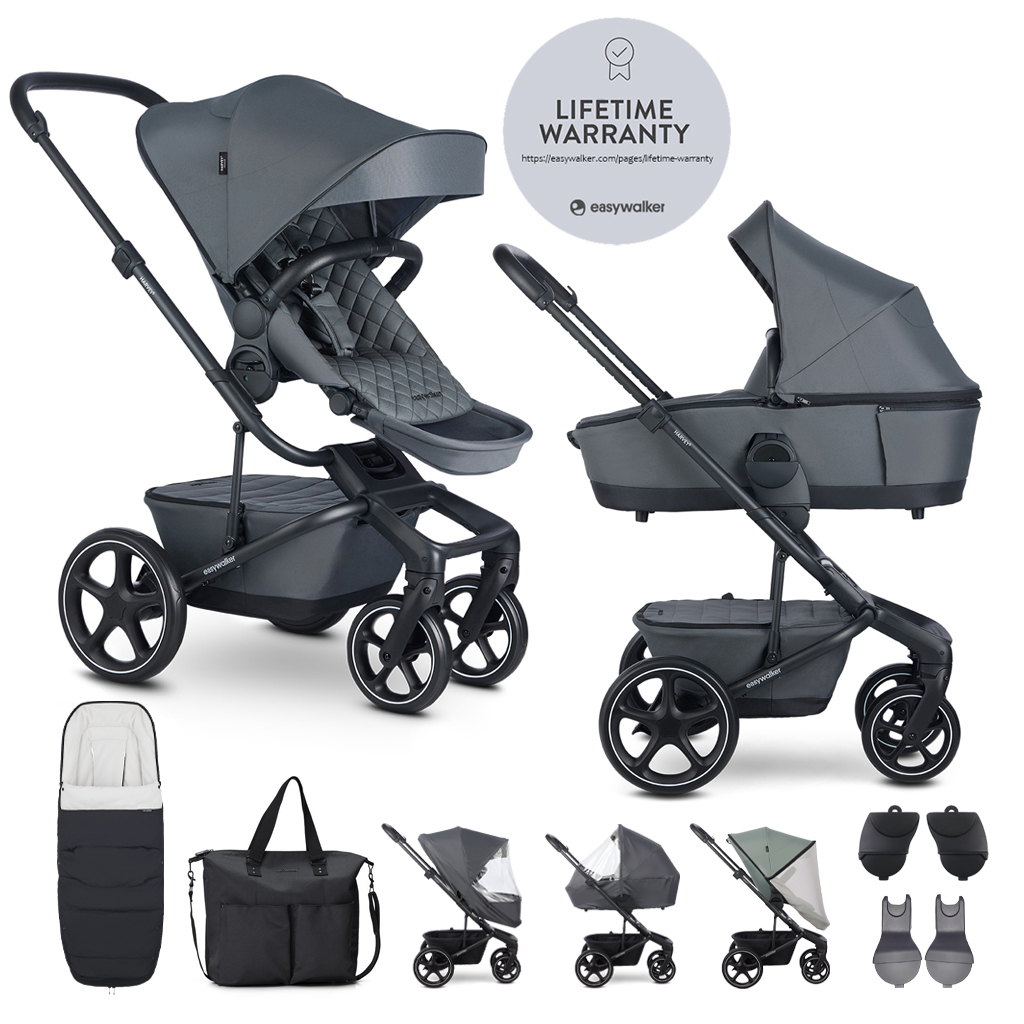 E-shop EASYWALKER Kočík kombinovaný Harvey⁵ Premium Mineral Grey XXL RWS