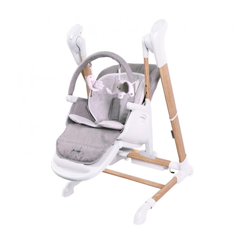 E-shop Bo Jungle Jedálenská stolička B-SWINGING CHAIR Pure White 2v1