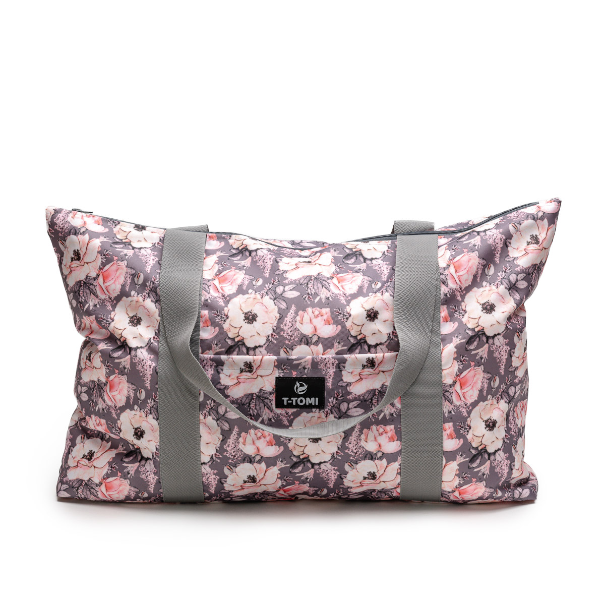 E-shop T-TOMI Shopper bag Grey flowers