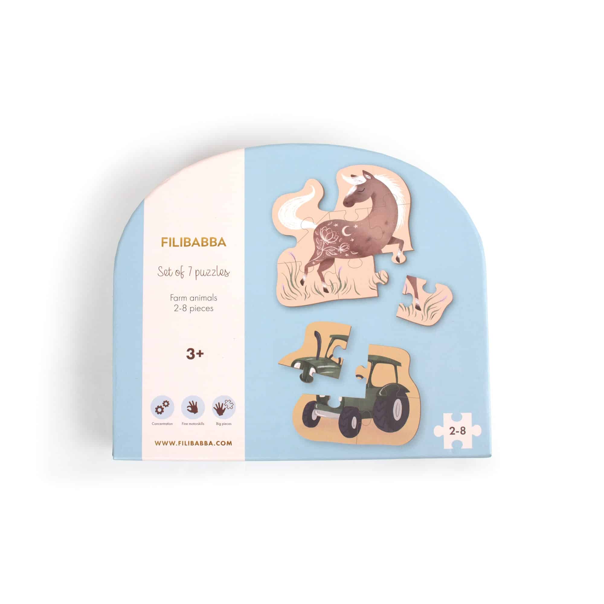 E-shop SADA SIEDMICH PUZZLE FILIBABBA FARM ANIMALS