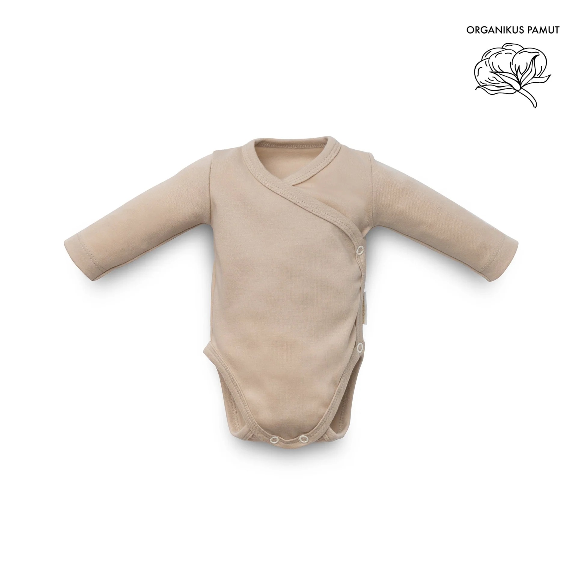 E-shop Kenguru Gold body s dlhými rukávmi Kimono 50-56, hazelnut
