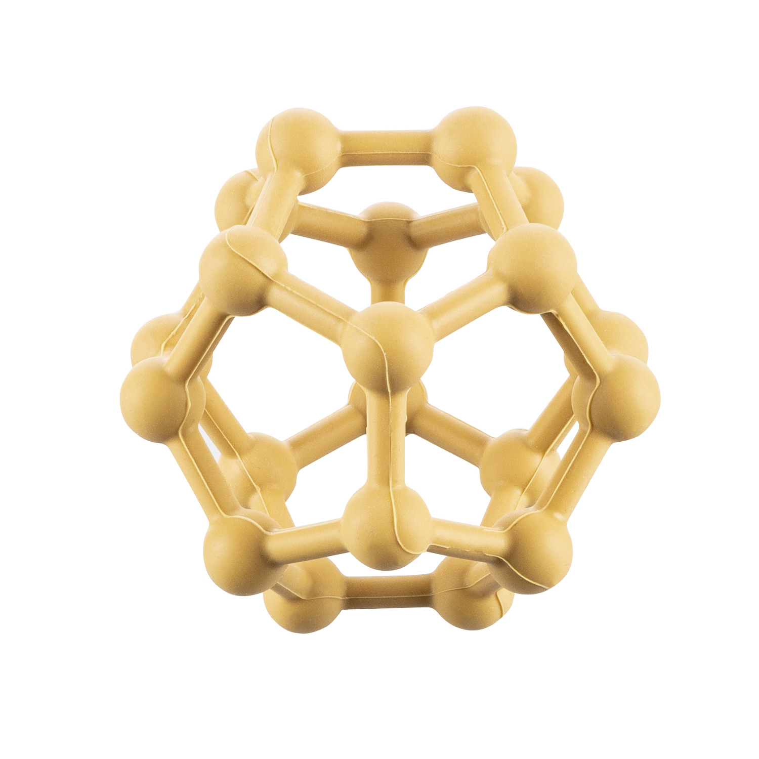 E-shop ZOPA Silikónové hryzátko Atom, Mustard Yellow