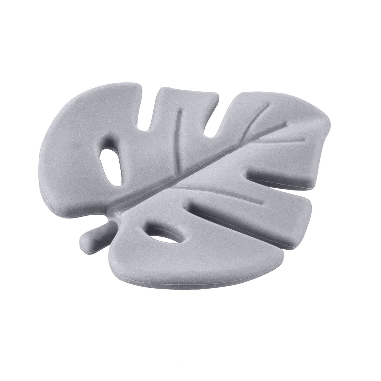 E-shop ZOPA Silikónové hryzátko Leaf, Dove Grey