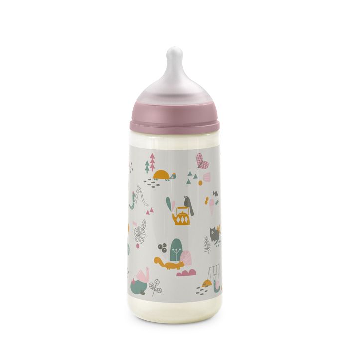 E-shop SUAVINEX | Dojčenská fľaša 360 ml L Walk - ružová