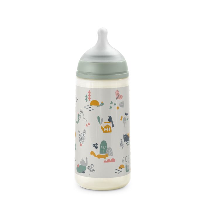 E-shop SUAVINEX | Dojčenská fľaša 360 ml L Walk - zelená