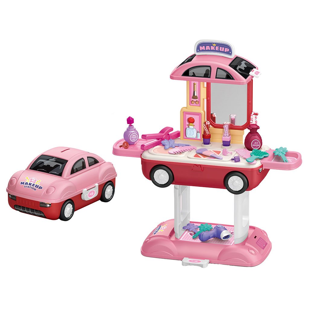 E-shop Dievčenský kozmetický salón v aute 2 v 1 BABY MIX - 53375