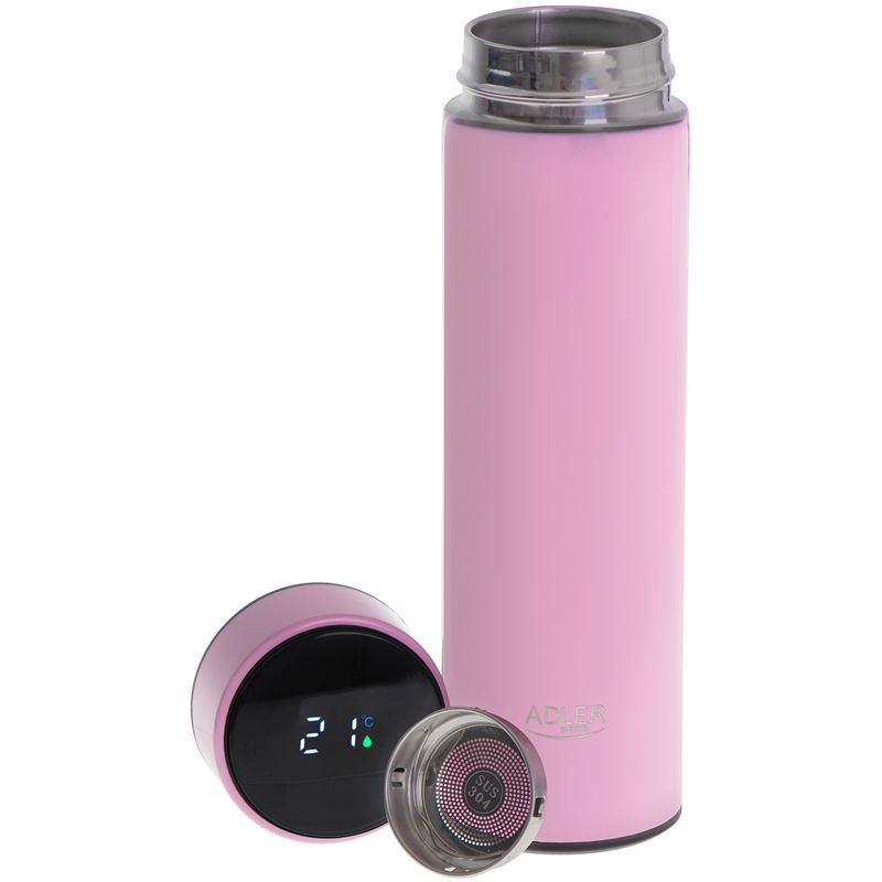 E-shop LED termoska Adler AD 4506 ružová