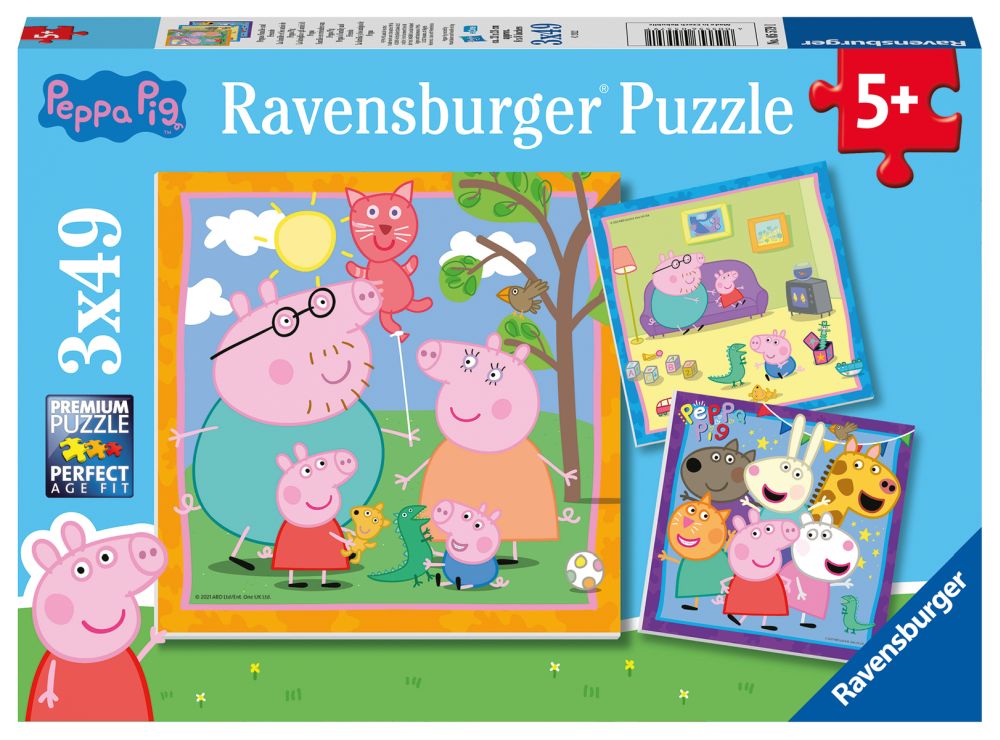E-shop Ravensburger Prasiatko Peppa 3x49 dielikov
