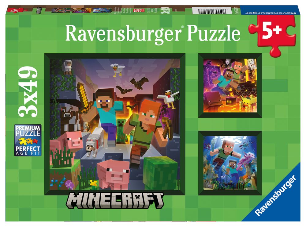 E-shop Ravensburger Minecraft Biomes 3x49 dielikov