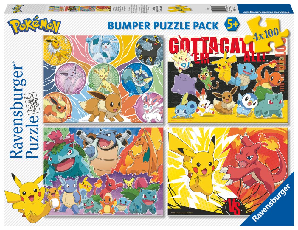 E-shop Ravensburger Pokémon 4x100 dielikov