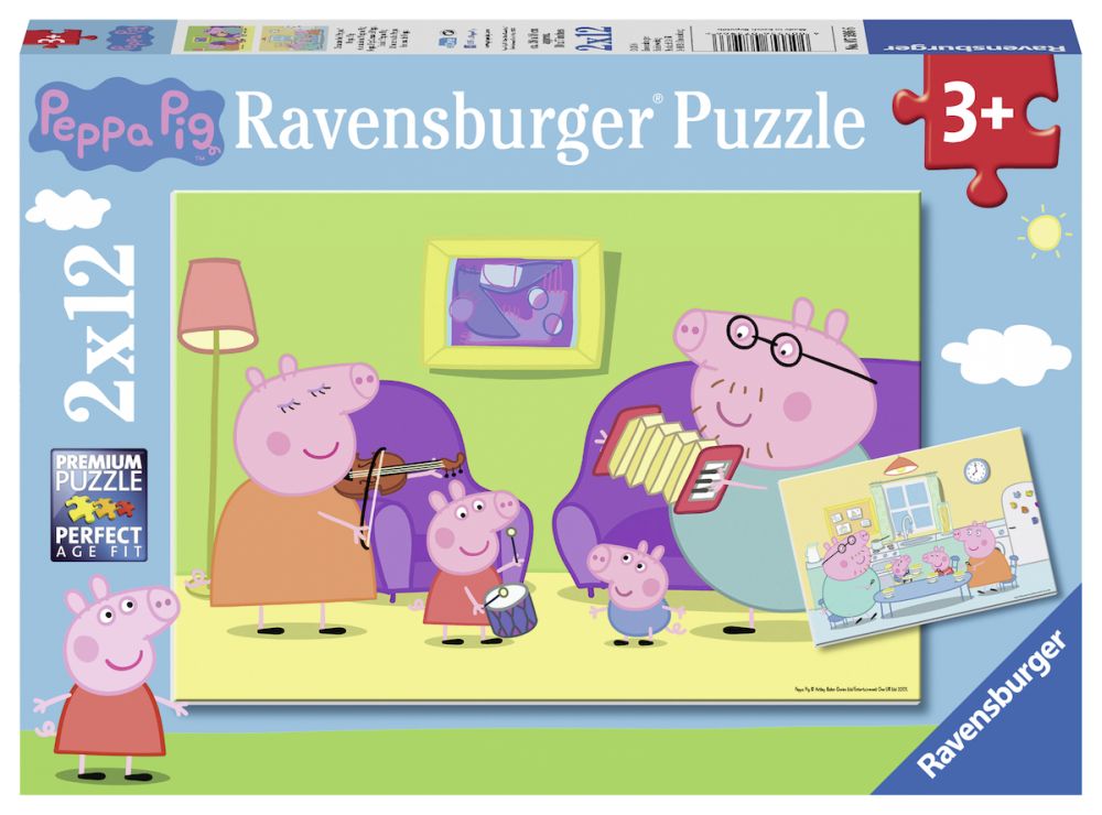 E-shop Ravensburger Prasiatko Peppa 2x12 dielikov