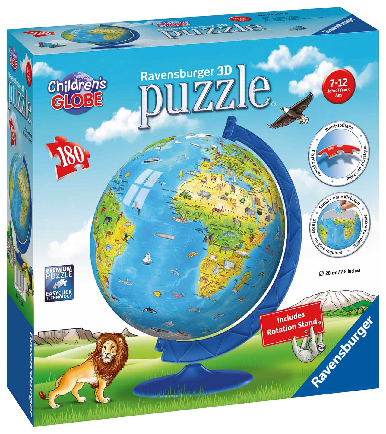 E-shop Ravensburger Detský Globus (anglický) 180 dielikov