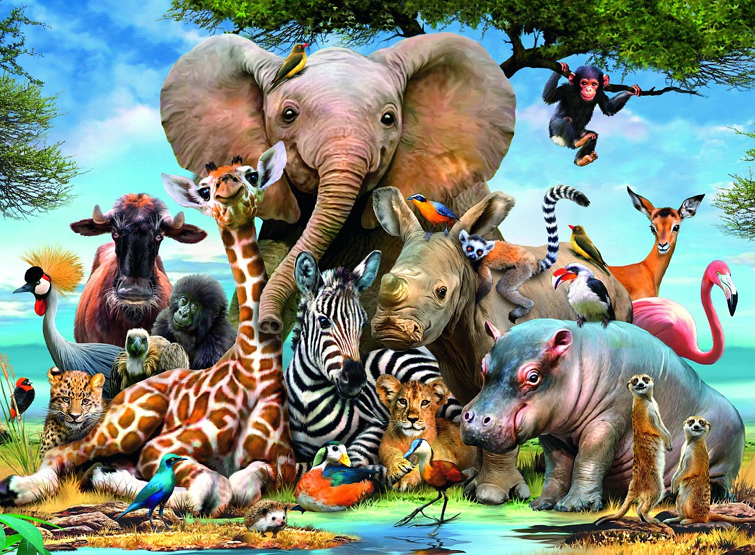 E-shop Ravensburger Africkí priatelia 300d