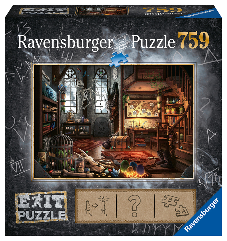 E-shop Ravensburger Exit Puzzle: Dračí laboratórium 759 dielikov