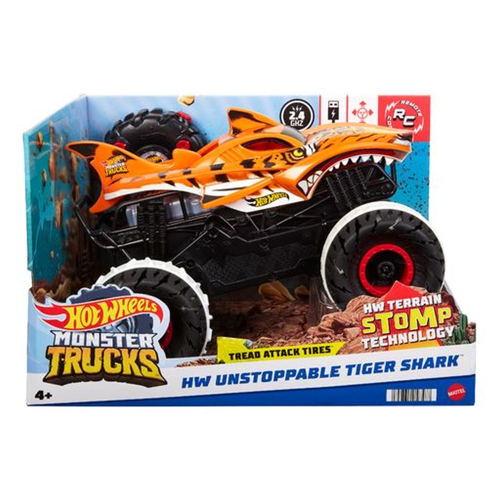 E-shop Mattel Hot Wheels R/C MONSTER TRUCK 1:15 ŽRALOK TIGRÍ