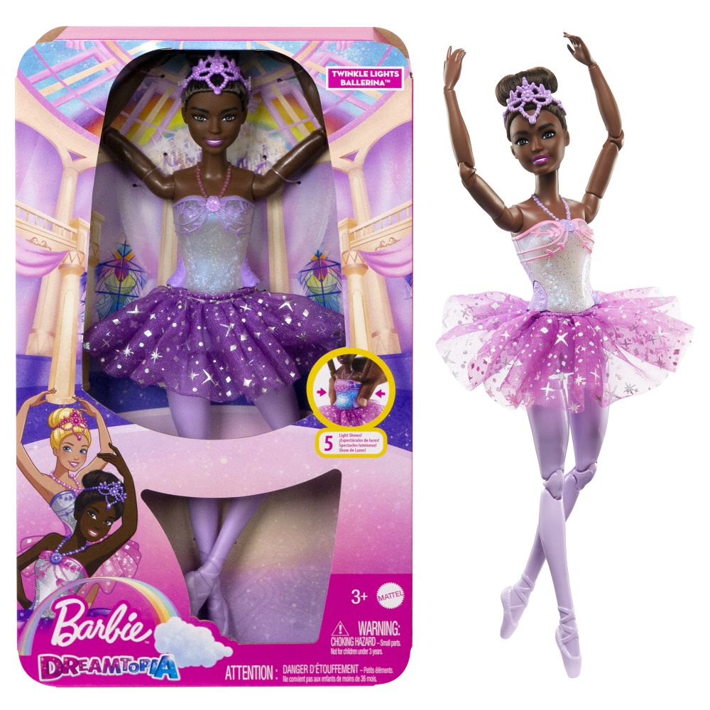 E-shop Mattel BRB SVIETIACA MAGICKÁ BALETKA S FIALOVOU SUKŇOU