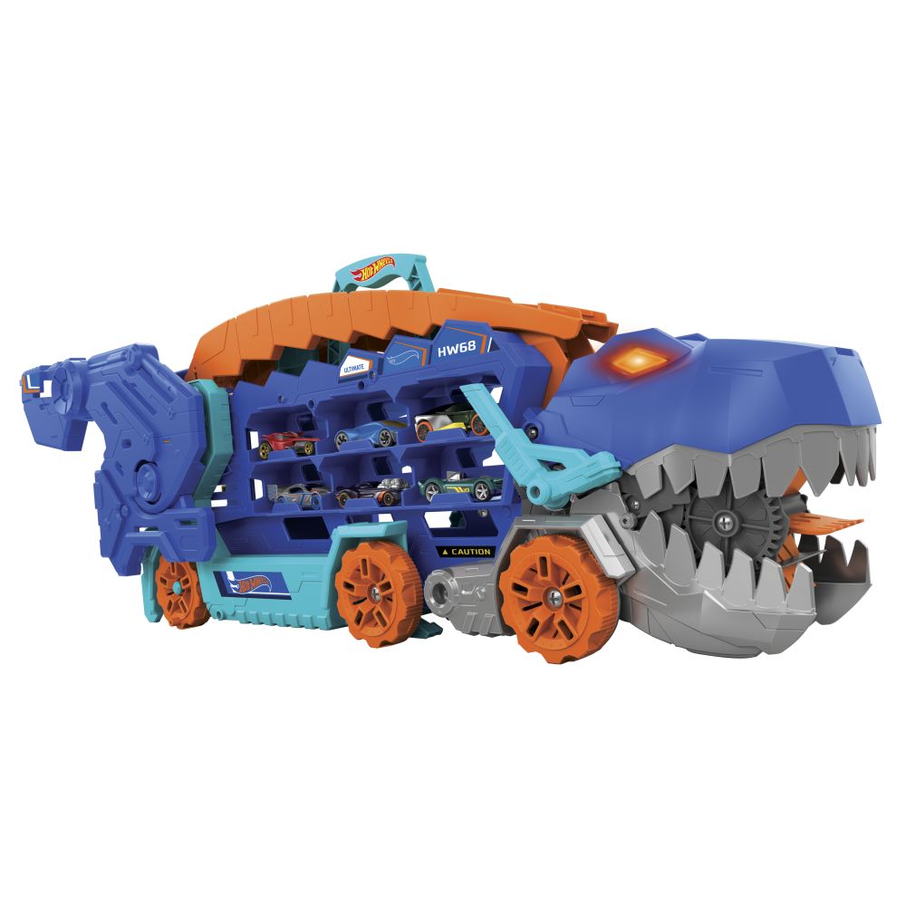 E-shop Mattel Hot Wheels city T-REX ťahač so svetlami a zvukmi