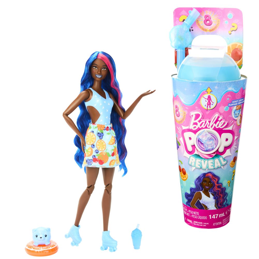 E-shop Mattel Barbie POP REVEAL Barbie šťavnaté ovocie - OVOCNÝ PUNČ