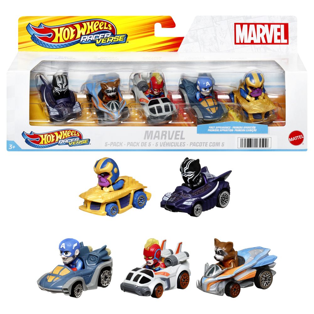 E-shop Mattel Hot Wheels racerverse Marvel 5ks auto