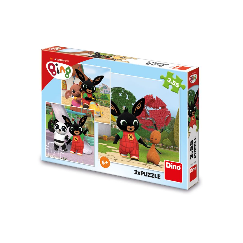E-shop Dino BING SA HRÁ 3x55 Puzzle