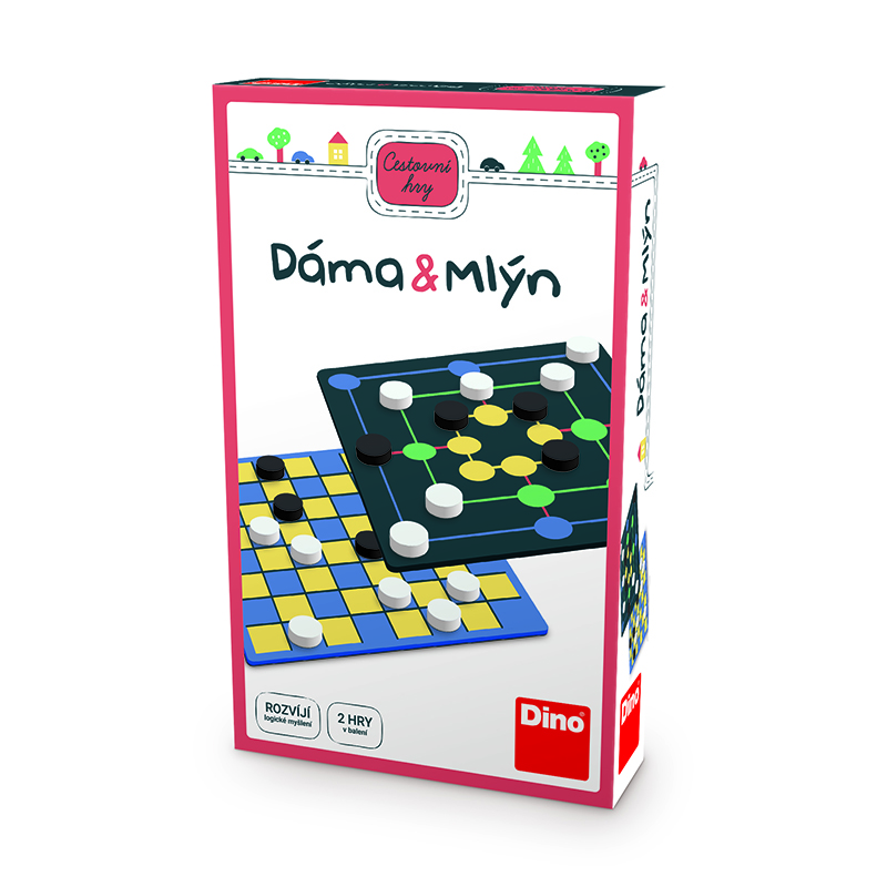 E-shop Dino DÁMA A MLYN Cestovná hra