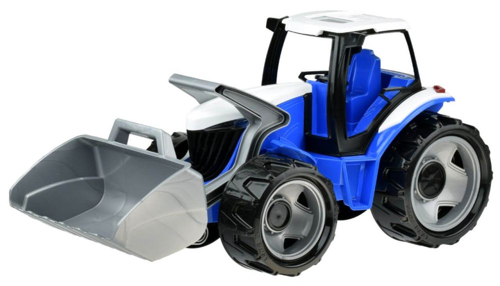E-shop Lena Traktor s lyžicou modro šedý