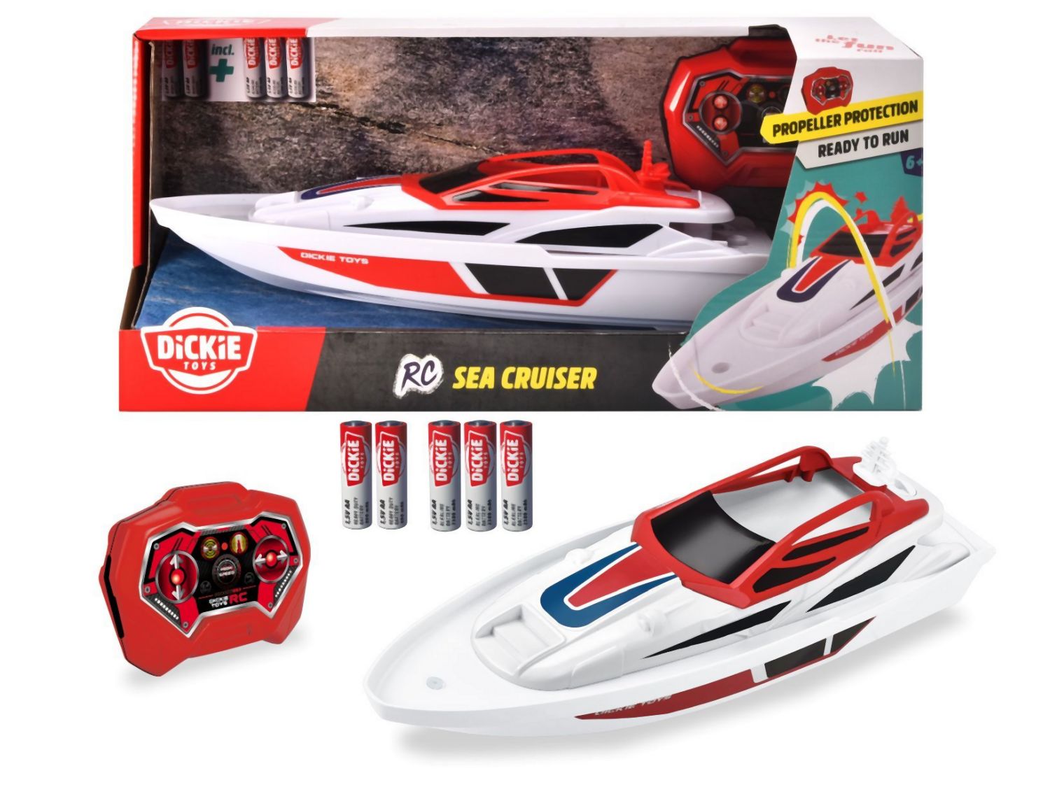 E-shop Dickie RC loď Sea Cruiser 34 cm, 2kan