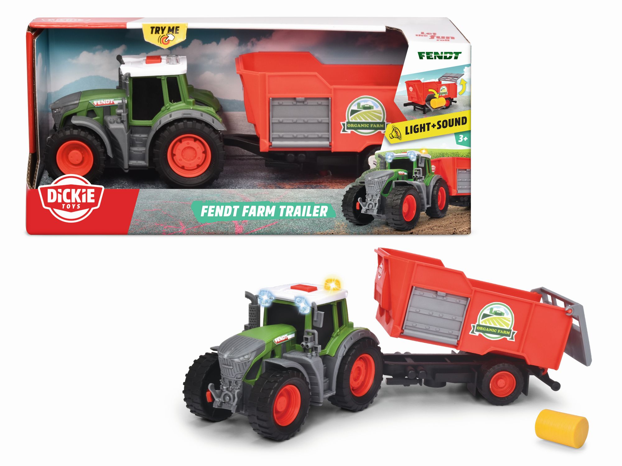 E-shop Dickie Traktor Fendt s prívesom 26cm
