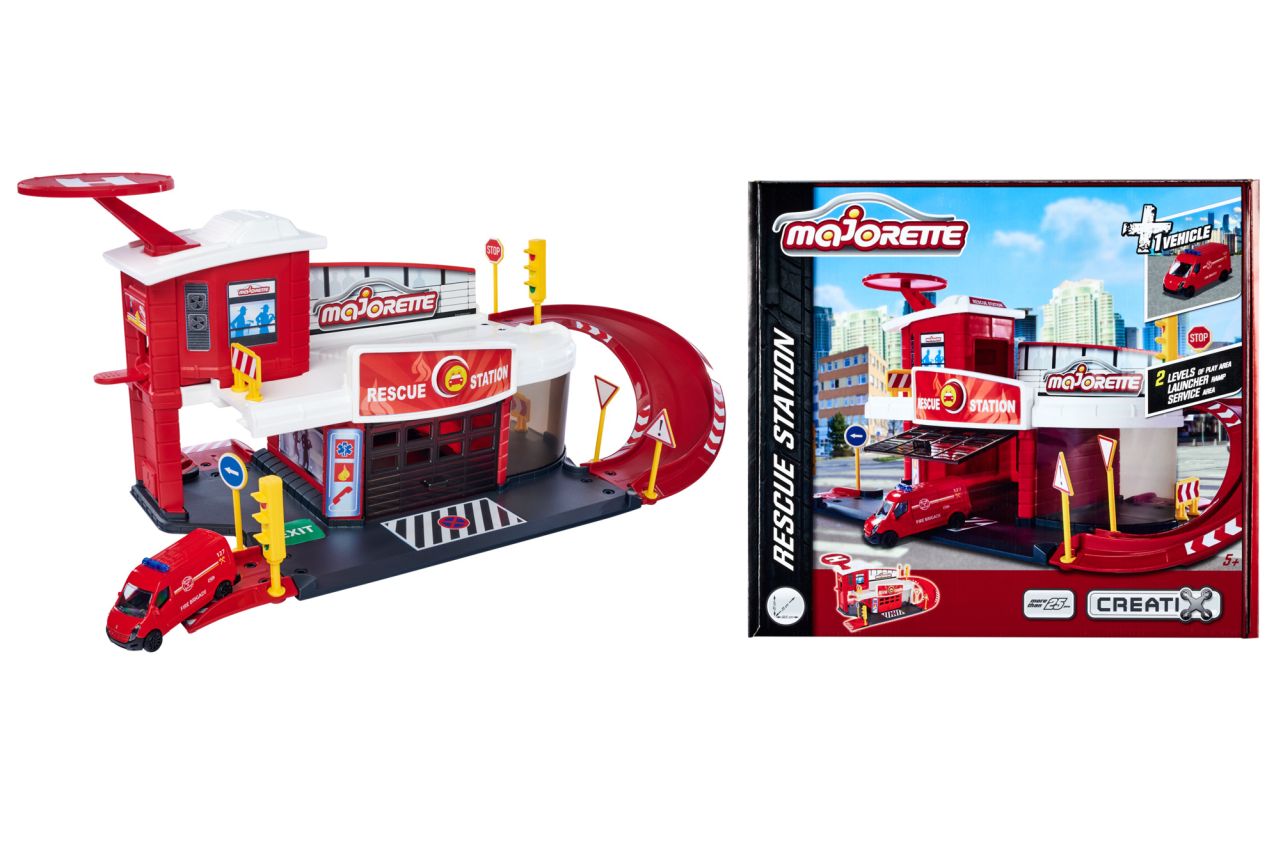 E-shop Majorette Creatix Hasičská stanica + 1 autíčko