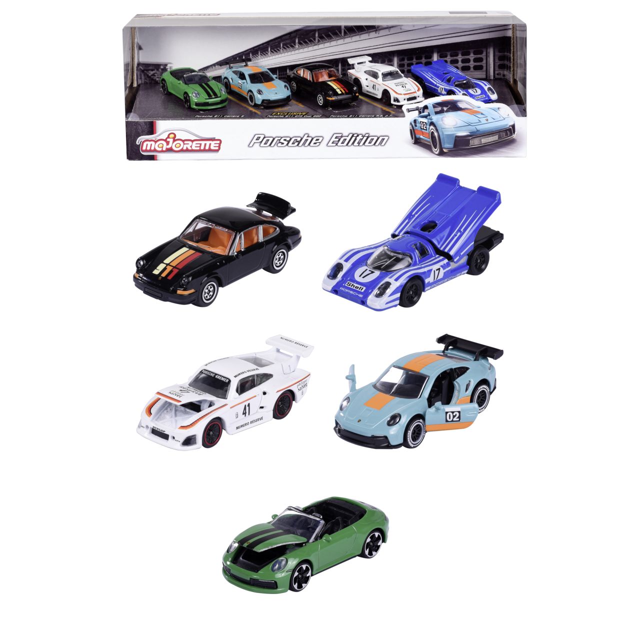 E-shop Majorette Porsche Motorsport Darčeková súprava 5 ks