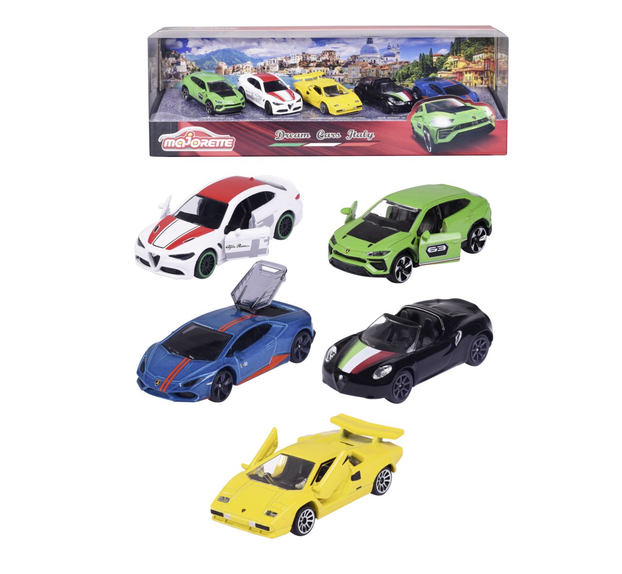 E-shop Majorette Dream Cars Italy, 5 ks Darčeková súprava