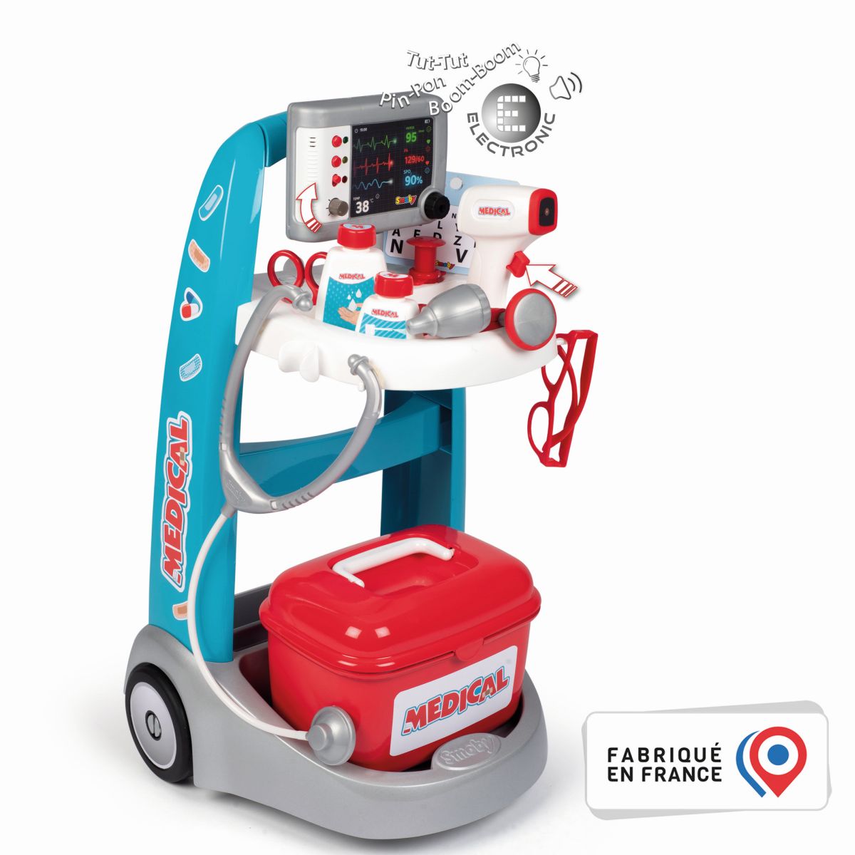 E-shop Smoby Lekársky elektronický vozík s prísl.