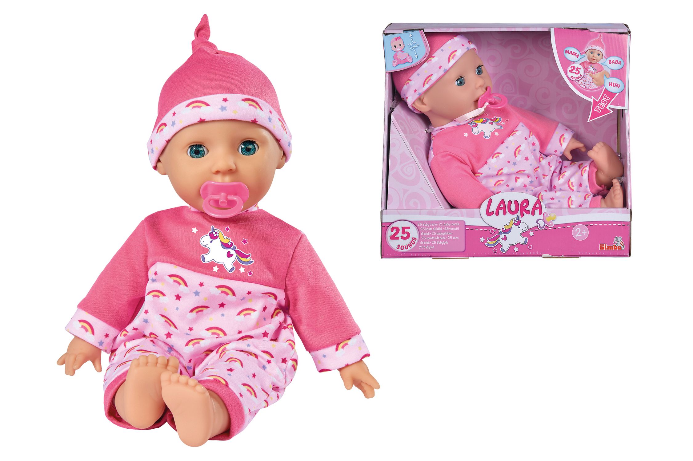 E-shop Simba Bábika Laura Tickle Baby 38 cm