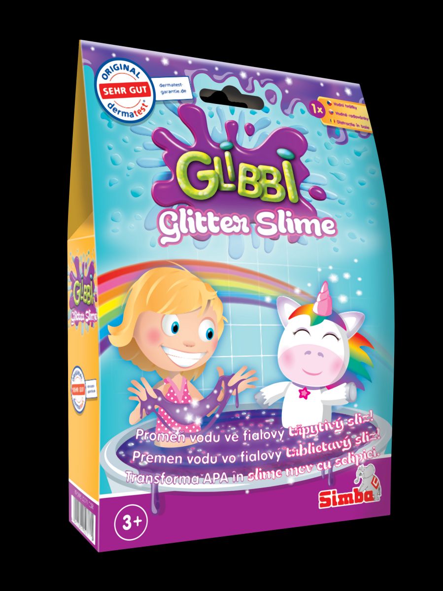 E-shop Simba Glibbi Glitter Slime sliz trblietavý fialový