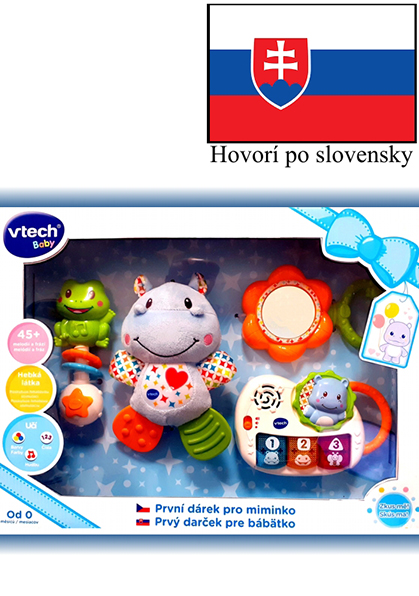 E-shop Vtech Prvý darček pre bábëtko (SK) - modrý