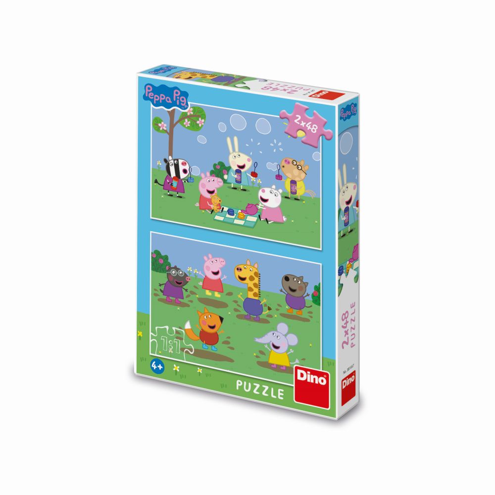 E-shop Dino PEPPA PIG A KAMARÁDI 2x48 Puzzle